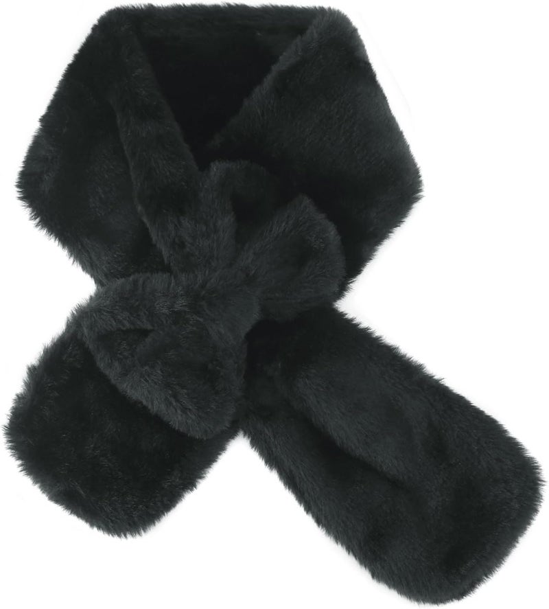YATANAM Girls Scarf Fuzzy Fleece Kids Scarves Winter Warm Scarf Toddler Adjustable Soft Neck Warmer - Image 1